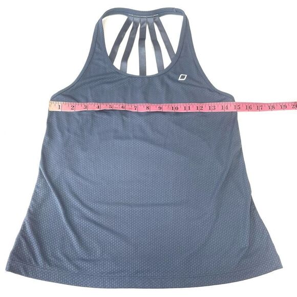 Lorna Jane Active ‘Cora Excel’ Tank in Powder Gray Steel Blue Size Medium - Picture 9 of 11